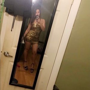 Golden birthday dress